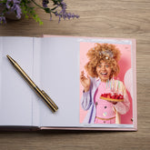 40th Birthday Pink Photo Album Gift For Her With Star Design